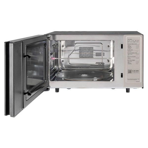 LG MJEN286UFW, 28 Litre Charcoal Convection Microwave with Glass Touch & Dial and Wi-Fi, Black