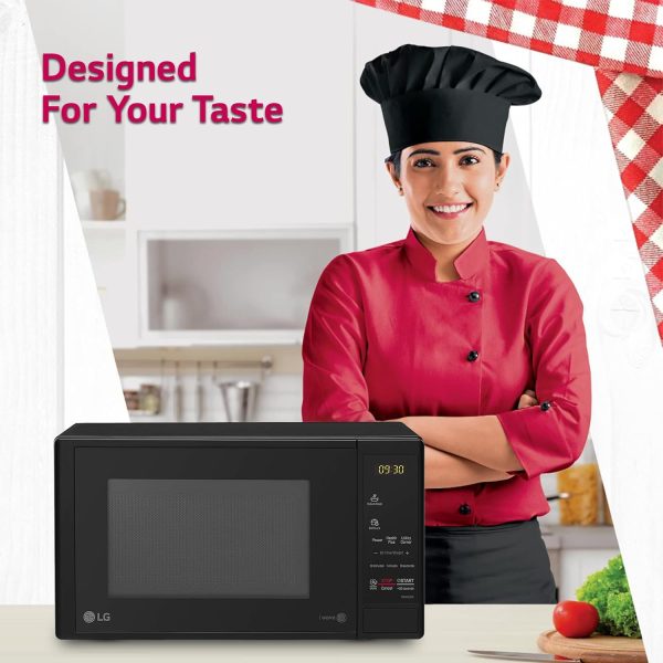 LG MS2043DB, 20 Litre Solo with Anti Bacterial Cavity and Next Step Guide, Black