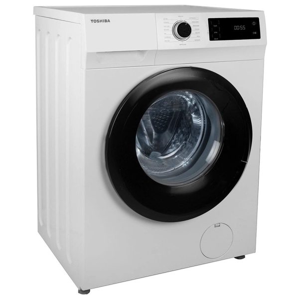 Toshiba TW-BJ90S2, 8 KG Fully Automatic Inverter Front Load Machine with In-built Heater, White