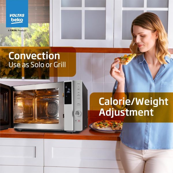 Voltas Beko 28 Litre Convection with Jog Dial, Push Button and Digital Display, Black, MC28D