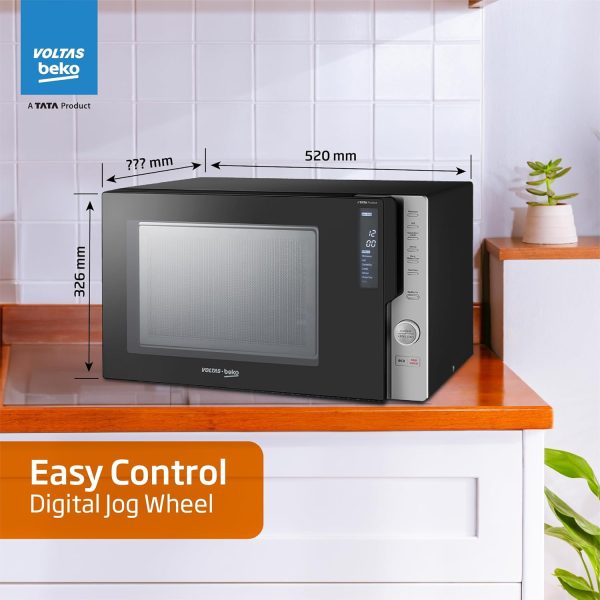 Voltas Beko 28 Litre Convection with Jog Dial, Push Button and Digital Display, Black, MC28D