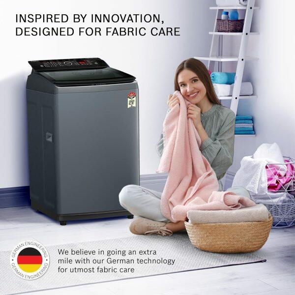 Bosch WOE651DOIN, 6.5 KG Fully Automatic Top Load Machine with Reload Function, Grey