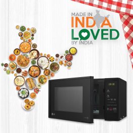 LG MS2043DB, 20 Litre Solo with Anti Bacterial Cavity and Next Step Guide, Black
