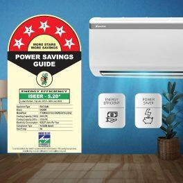 Daikin FTKM60UV 1.8 Ton 5 Star Inverter Split AC with 16 Meters Air Throw, White PM 2.5 Filter, White