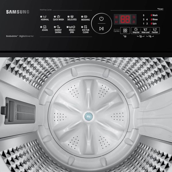 Samsung WA70BG4441BYTL, 7 KG Fully Automatic Top Load Machine with Digital Inverter, Lavender Gray