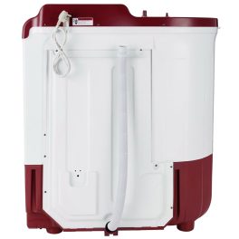 Whirlpool Ace Super Soak 8, 8 KG Semi Automatic Machine with In built Scrubber and Rust and Corrosion Free Body, Coral Red