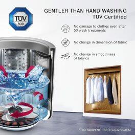 Bosch WOE703SOIN, 7 KG Fully Automatic Top Load Machine with Jog Dial and Soft Close Door, Silver