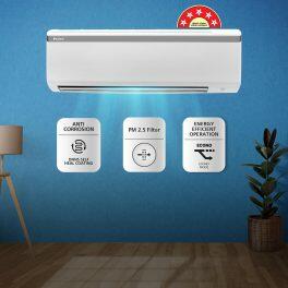 Daikin FTKM35UV 1 Ton 5 Star Inverter Split AC with 16 Meters Air Throw PM 2.5 Filter, White