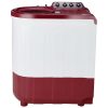 Whirlpool Ace Super Soak 8, 8 KG Semi Automatic Machine with In built Scrubber and Rust and Corrosion Free Body, Coral Red