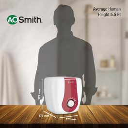 AO Smith Xpress, 10 Litre 5 Star Vertical Storage Geyser with Adjustable Thermostat Knob, White