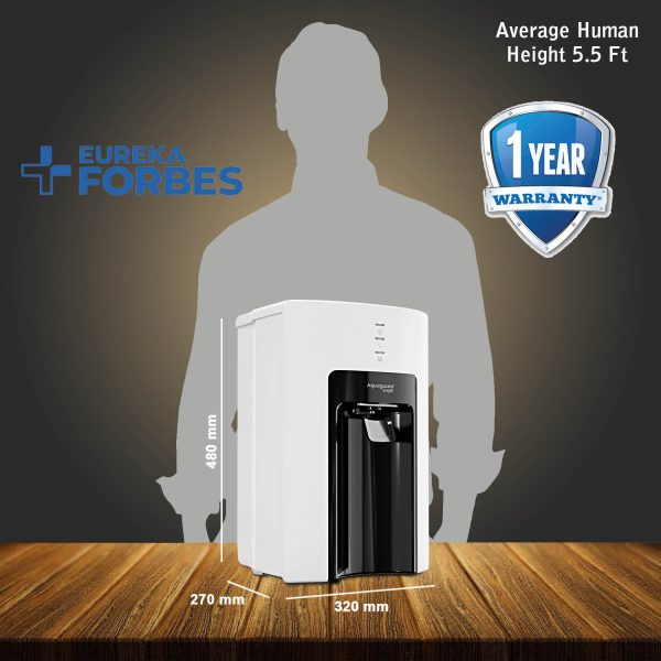 Eureka Champ UV, 6 Litre Storage Purifier for Muncipal Water with Energy Saving Mode, White