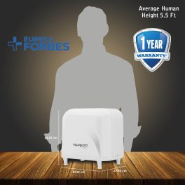 Eureka 8 Litre Storage Under the Counter Purifier with RO+UV+MTDS and Mobile Connectivity, White, Designo UTC