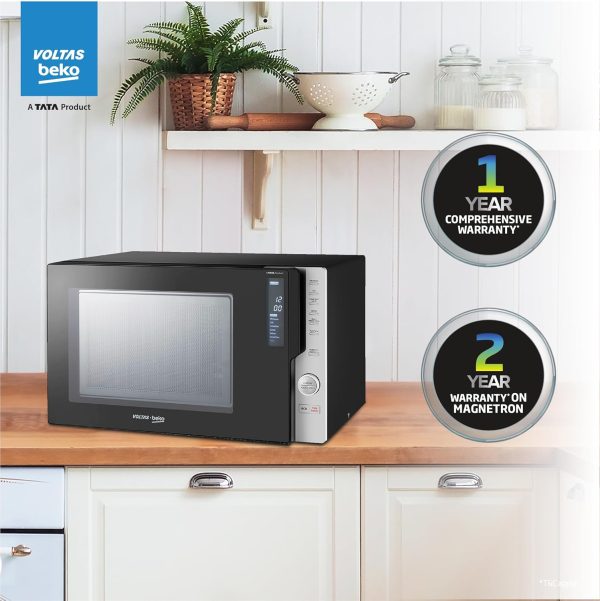 Voltas Beko 28 Litre Convection with Jog Dial, Push Button and Digital Display, Black, MC28D