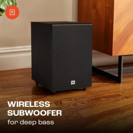 JBL 220 Watt Dolby Digital Soundbar with 2.1 Channel Wireless Subwoofer for Extre Deep Bass, Black, SB170