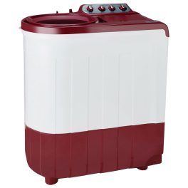 Whirlpool Ace Super Soak 8, 8 KG Semi Automatic Machine with In built Scrubber and Rust and Corrosion Free Body, Coral Red