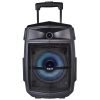 Akai PM-80T, 80 Watts Bluetooth Trolley PartySpeaker with 6 Hours Battery Backup and Wireless Mic, Black