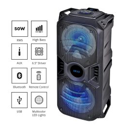 AKAI 50W Party Speaker (PM-50P, Black)