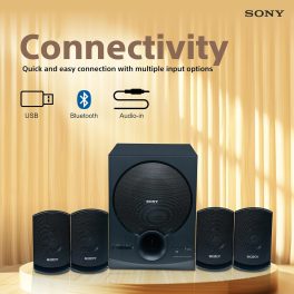 Sony 80 Watts, 4.1 Channel Home Theatre, Black, SA-D40