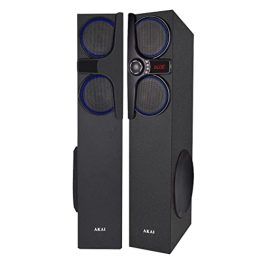 AKAI Audio TS 160 20 160W Wireless Bluetooth Tower Speaker with Optical Input and Wireless Mic Black 0