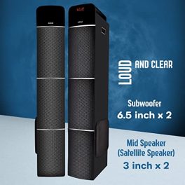 AKAI Audio TS 90 20 90W Wireless Bluetooth Tower Speaker with Wireless Mic Black 0 2