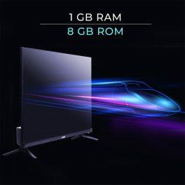 AKAI 32 Inch Smart TV (AKLT32S-FL1Y9P, Black)