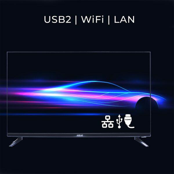 AKAI 43 Inch Smart TV (AKLT43S-FL1Y9P, Black)