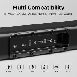 boAt 300W 3.1.2 Channel Sound Bar, Black, Aavante Bar 4100DA