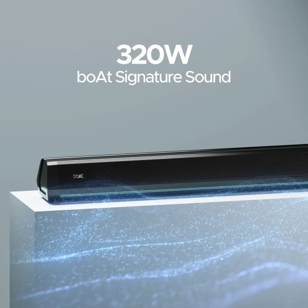 boAt 320 Watts Soundbar with 2.1 Wireless Subwoofer, Black, Aavante Bar Maven Pro