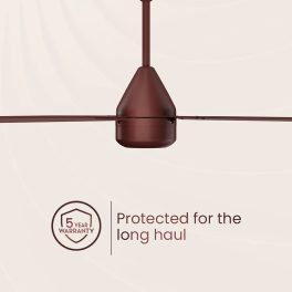 Crompton 1200MM (48Inch) 5Star BLDC Ceiling Fan with Remote, Double Ball Bearing and Anti Dust Design, Cofffee Brown, ENERGION