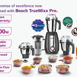 Bosch Pro 1000 Watts Mixer Grinder Grey 0 0