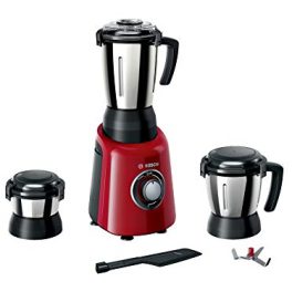 Bosch TrueMixx Radiance Mixer Grinder 600 Watt 3 Jars MGM4334RIN Red 0 0