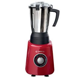 Bosch TrueMixx Radiance Mixer Grinder 600 Watt 3 Jars MGM4334RIN Red 0 1