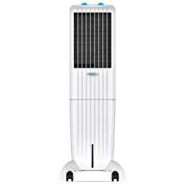 Symphony 35 Liter Tower Air Cooler with Honeycomb Pad and Powerful Blower, White, DIET 35T