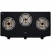 Elica Vetro Glass Top 3 Burner Gas Stove with 1 Jumbo Burner CT VETRO 370 J 0