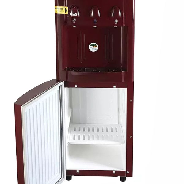 Voltas Water Dispenser with Refrigerator with Normal, Cold and Hot Tap, Maroon, Pearl-RR