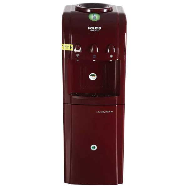 Voltas Water Dispenser with Refrigerator with Normal, Cold and Hot Tap, Maroon, Pearl-RR