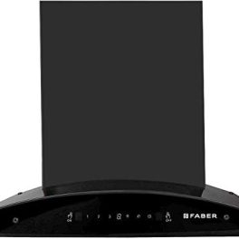 Faber 60 cm 1200 m3hr Heat Auto Clean Chimney Hood Crest Plus HC SC BK 60 Filterless Touch Gesture Control Black 0 2