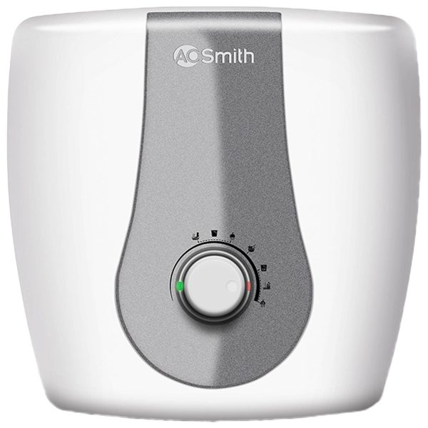 AO Smith Finesse, 15 Litre 5 Star Vertical Storage Geyser with Blue Diamond Technology and Smart Mode, White