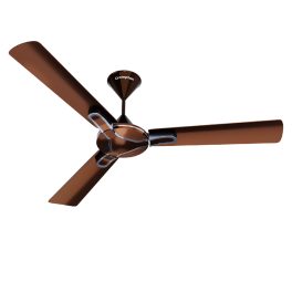 Crompton 1200MM (48 Inch) Ceiling Fan with 100% Copper Winding, Anti Rust Blade and Double Ball Bearing, Walnut Brown, GIANNA