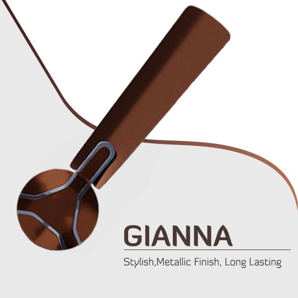 Crompton 1200MM (48 Inch) Ceiling Fan with 100% Copper Winding, Anti Rust Blade and Double Ball Bearing, Walnut Brown, GIANNA