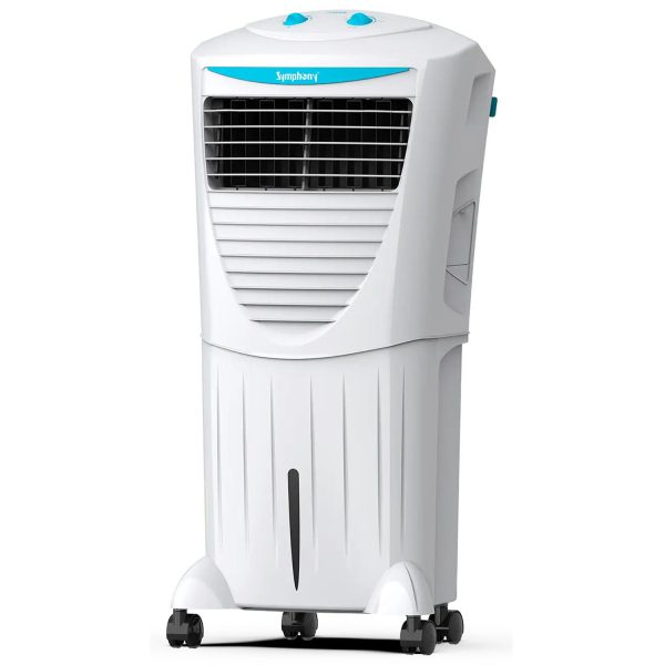 Symphony 31 Liter Personal Air Cooler with Honeycomb Pad & Blower, White, HICOOL 31T