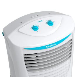 Symphony 31 Liter Personal Air Cooler with Honeycomb Pad & Blower, White, HICOOL 31T