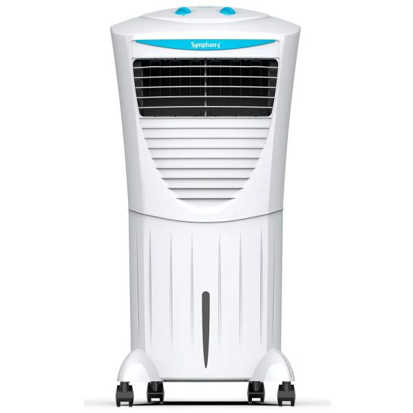 Symphony 31 Liter Personal Air Cooler with Honeycomb Pad & Blower, White, HICOOL 31T