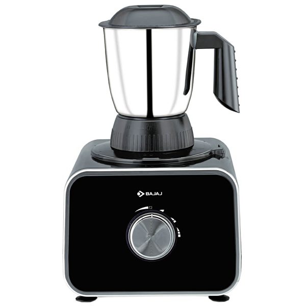 Bajaj FX-1000 Dlx, 1000 Watts Food Processor And Mixer Grinder With 9 Attachments, 100% Copper Motor, Processing Bowl With 3 Jars, Safety Interlock, Black