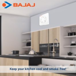 Bajaj 200MM (8 Inch) Exhaust Fan with 100% Copper Motor, Rust Free Body and Back shutter, White, MAXIMA DXL