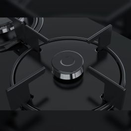 Bosch 4 Burner 60cm Hob with 6mm Tempered Glass and Stainless Steel Cooking Surface, Black, PNH6B6B10I