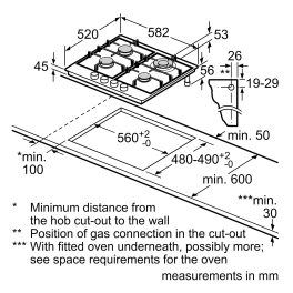 Bosch 4 Burner Hob with Stainless Steel Design, Tilt and Stay for easy cleaning of Cooktop, Silver, PGH6B5B60i