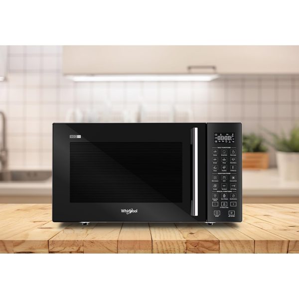 Whirlpool 29 Litre Convection with Air Fryer, 300 Plus Auto Cook Menu and Motorized Rotisserie, Black, MagiCook Pro 31CES