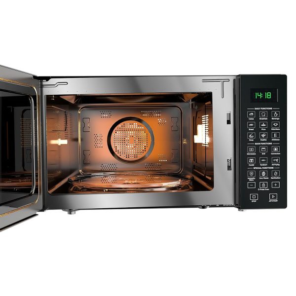 Whirlpool 29 Litre Convection with Air Fryer, 300 Plus Auto Cook Menu and Motorized Rotisserie, Black, MagiCook Pro 31CES