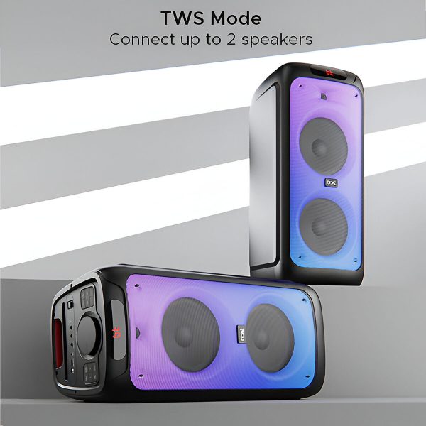 boAt 160 Watts Party Speaker with LED Light, Black, Partypal 400